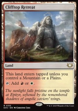 Clifftop Retreat - Commander: Edge of Eternities (Rare) [EOC-155] - JotaCards - Tu Tienda de TCG