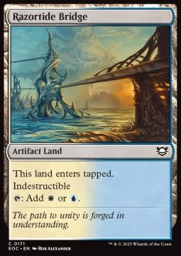 Razortide Bridge - Commander: Edge of Eternities (Common) [EOC-171] - JotaCards - Tu Tienda de TCG