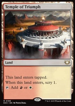 Temple of Triumph - Commander: Edge of Eternities (Rare) [EOC-188] - JotaCards - Tu Tienda de TCG