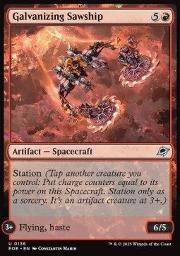 Galvanizing Sawship - Edge of Eternities (Uncommon) [EOE-136] - JotaCards - Tu Tienda de TCG