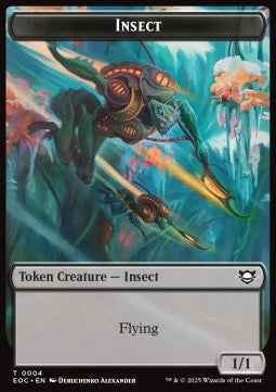Insect Token (B 1/1 Flying) // Elemental Token (G 5/3) - Edge of Eternities: Tokens (Token) [TEOE-CT 4/7] - JotaCards - Tu Tienda de TCG
