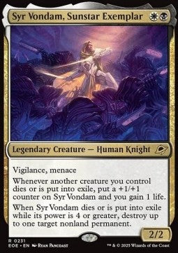 Syr Vondam, Sunstar Exemplar - Edge of Eternities (Rare) [EOE-231] - JotaCards - Tu Tienda de TCG