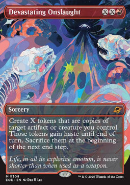Devastating Onslaught (V.1) - Edge of Eternities: Extras (Mythic) [XEOE-308] - JotaCards - Tu Tienda de TCG