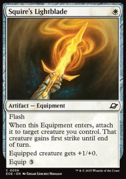 Squire's Lightblade - Edge of Eternities (Common) [EOE-36] - JotaCards - Tu Tienda de TCG