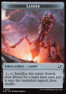 Lander Token // Human Soldier Token (W 1/1) (V.2) - Edge of Eternities: Tokens (Token) [TEOE-T 7/2] - JotaCards - Tu Tienda de TCG