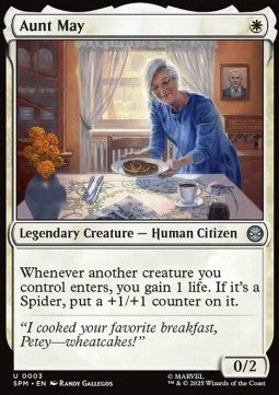 Aunt May - Magic: The Gathering | Marvel's Spider-Man (Uncommon) [SPM-3] - JotaCards - Tu Tienda de TCG