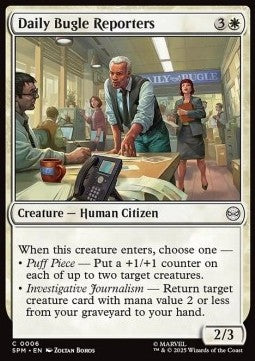 Daily Bugle Reporters - Magic: The Gathering | Marvel's Spider-Man (Common) [SPM-6] - JotaCards - Tu Tienda de TCG