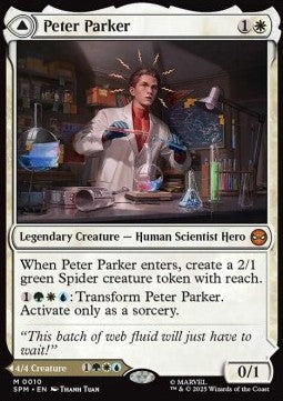 Peter Parker // Amazing Spider-Man - Magic: The Gathering | Marvel's Spider-Man (Mythic) [SPM-10] - JotaCards - Tu Tienda de TCG