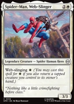 Spider-Man, Web-Slinger - Magic: The Gathering | Marvel's Spider-Man (Common) [SPM-16] - JotaCards - Tu Tienda de TCG