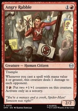 Angry Rabble - Magic: The Gathering | Marvel's Spider-Man (Common) [SPM-75] - JotaCards - Tu Tienda de TCG