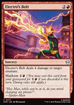 Electro's Bolt - Magic: The Gathering | Marvel's Spider-Man (Common) [SPM-77] - JotaCards - Tu Tienda de TCG