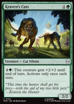 Kraven's Cats - Magic: The Gathering | Marvel's Spider-Man (Common) [SPM-104] - JotaCards - Tu Tienda de TCG
