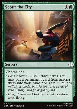 Scout the City - Magic: The Gathering | Marvel's Spider-Man (Common) [SPM-113] - JotaCards - Tu Tienda de TCG