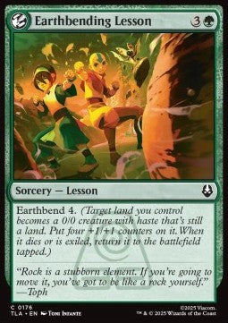 Earthbending Lesson - Magic: The Gathering | Avatar: The Last Airbender (Common) [TLA-176] - JotaCards - Tu Tienda de TCG