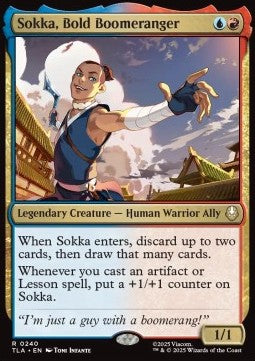 Sokka, Bold Boomeranger - Magic: The Gathering | Avatar: The Last Airbender (Rare) [TLA-240] - JotaCards - Tu Tienda de TCG