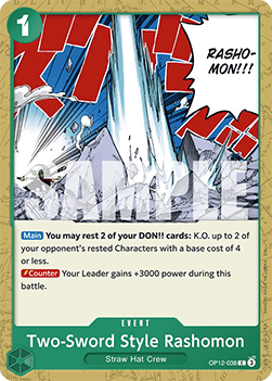 Two-Sword Style Rashomon (OP12-038) - Legacy of the Master (Common) [OP12-038] - JotaCards - Tu Tienda de TCG