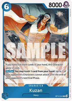 Kuzan (OP12-043) (V.1) - Legacy of the Master (Rare) [OP12-043] - JotaCards - Tu Tienda de TCG