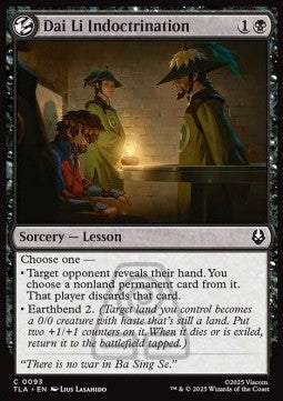 Dai Li Indoctrination - Magic: The Gathering | Avatar: The Last Airbender (Common) [TLA-93] - JotaCards - Tu Tienda de TCG