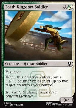 Earth Kingdom Soldier - Magic: The Gathering | Avatar: The Last Airbender (Common) [TLA-216] - JotaCards - Tu Tienda de TCG