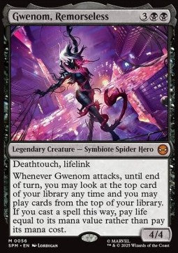 Gwenom, Remorseless - Magic: The Gathering | Marvel's Spider-Man (Mythic) [SPM-56] - JotaCards - Tu Tienda de TCG