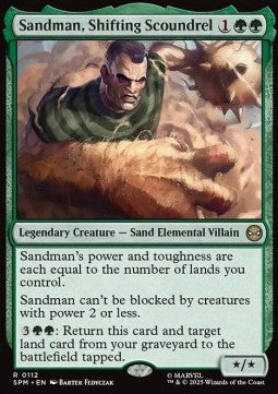 Sandman, Shifting Scoundrel - Magic: The Gathering | Marvel's Spider-Man (Rare) [SPM-112] - JotaCards - Tu Tienda de TCG