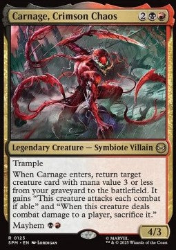Carnage, Crimson Chaos - Magic: The Gathering | Marvel's Spider-Man (Rare) [SPM-125] - JotaCards - Tu Tienda de TCG
