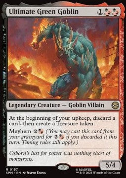 Ultimate Green Goblin - Magic: The Gathering | Marvel's Spider-Man (Rare) [SPM-157] - JotaCards - Tu Tienda de TCG