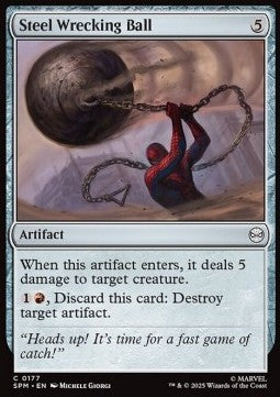 Steel Wrecking Ball - Magic: The Gathering | Marvel's Spider-Man (Common) [SPM-177] - JotaCards - Tu Tienda de TCG