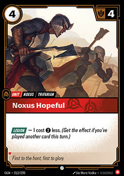 Noxus Hopeful - Origins (Common) [OGN-012] - JotaCards - Tu Tienda de TCG