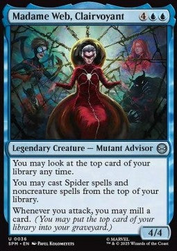 Madame Web, Clairvoyant - Magic: The Gathering | Marvel's Spider-Man (Uncommon) [SPM-36] - JotaCards - Tu Tienda de TCG