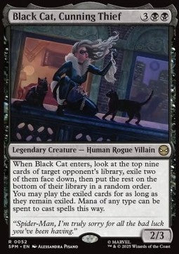 Black Cat, Cunning Thief - Magic: The Gathering | Marvel's Spider-Man (Rare) [SPM-52] - JotaCards - Tu Tienda de TCG