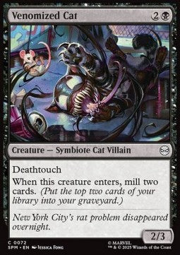 Venomized Cat - Magic: The Gathering | Marvel's Spider-Man (Common) [SPM-72] - JotaCards - Tu Tienda de TCG