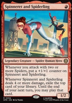 Spinneret and Spiderling - Magic: The Gathering | Marvel's Spider-Man (Rare) [SPM-94] - JotaCards - Tu Tienda de TCG