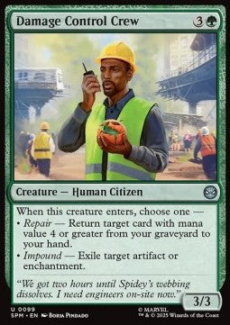 Damage Control Crew - Magic: The Gathering | Marvel's Spider-Man (Uncommon) [SPM-99] - JotaCards - Tu Tienda de TCG