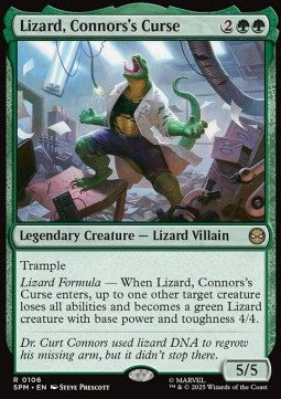Lizard, Connors's Curse - Magic: The Gathering | Marvel's Spider-Man (Rare) [SPM-106] - JotaCards - Tu Tienda de TCG