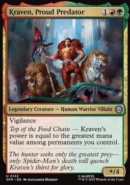 Kraven, Proud Predator - Magic: The Gathering | Marvel's Spider-Man (Uncommon) [SPM-132] - JotaCards - Tu Tienda de TCG