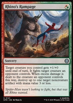 Rhino's Rampage - Magic: The Gathering | Marvel's Spider-Man (Uncommon) [SPM-141] - JotaCards - Tu Tienda de TCG