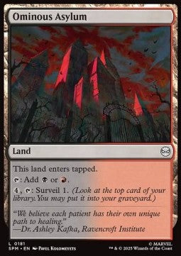 Ominous Asylum - Magic: The Gathering | Marvel's Spider-Man (Common) [SPM-181] - JotaCards - Tu Tienda de TCG
