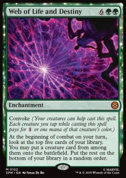 Web of Life and Destiny - Magic: The Gathering | Marvel's Spider-Man (Mythic) [SPM-122] - JotaCards - Tu Tienda de TCG