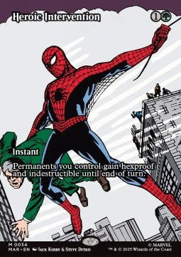 Heroic Intervention - Magic: The Gathering | Marvel's Spider-Man: Source Material Cards (Mythic) [MAR-34] - JotaCards - Tu Tienda de TCG