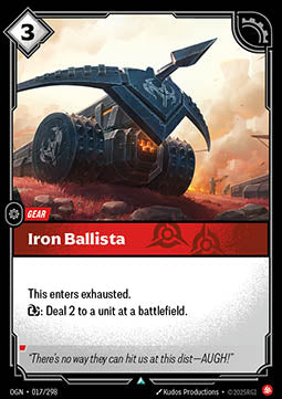 Iron Ballista - Origins (Uncommon) [OGN-017] - JotaCards - Tu Tienda de TCG