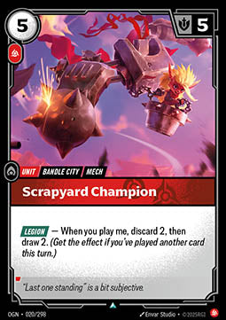 Scrapyard Champion - Origins (Uncommon) [OGN-020] - JotaCards - Tu Tienda de TCG