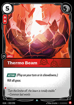 Thermo Beam - Origins (Uncommon) [OGN-022] - JotaCards - Tu Tienda de TCG