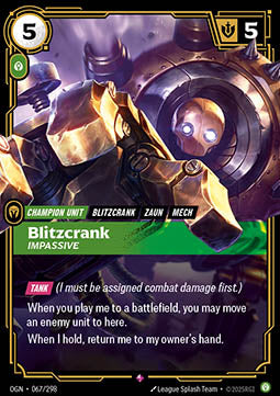 Blitzcrank, Impassive - Origins (Rare) [OGN-067] - JotaCards - Tu Tienda de TCG