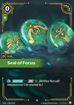 Seal of Focus - Origins (Epic) [OGN-081] - JotaCards - Tu Tienda de TCG