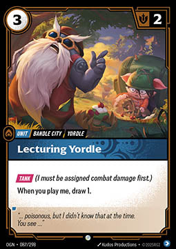 Lecturing Yordle - Origins (Common) [OGN-087] - JotaCards - Tu Tienda de TCG