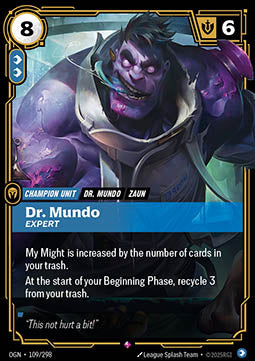 Dr. Mundo, Expert - Origins (Rare) [OGN-109] - JotaCards - Tu Tienda de TCG