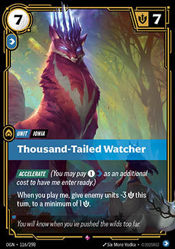 Thousand-Tailed Watcher - Origins (Rare) [OGN-116] - JotaCards - Tu Tienda de TCG