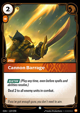 Cannon Barrage - Origins (Common) [OGN-127] - JotaCards - Tu Tienda de TCG