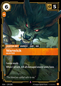 Warwick, Hunter - Origins (Rare) [OGN-159] - JotaCards - Tu Tienda de TCG